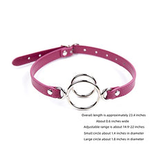 Load image into Gallery viewer, ran Metal Round Double Layer Mouth Ring Pin Buckle and Lock Open Mouth Toy (Pink)
