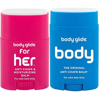 body glide FH8 body glide For Her Anti Chafe Balm, 0.8 oz (USA Sale Only) & Body Glide Original Anti-Chafe Balm