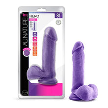 Load image into Gallery viewer, Blush Au Naturel Bold Hero 8 Inch Realistic Dual Density Dildo, Sex Toy for Women, Sex Toy for Adults, Purple
