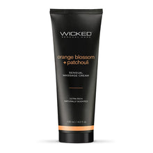 Load image into Gallery viewer, Wicked Sensual Care Orange Blossom &amp; Patchouli Massage Cream - 4 oz
