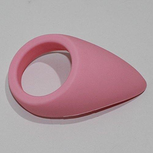 BDStyle, Pink Silicone Tear Drop Cock Ring, Erection Enhancement and Support Toy with Perineum Stimulation