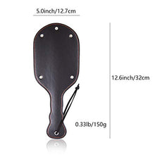 Load image into Gallery viewer, VENESUN Faux Leather Large Spanking Paddle for Adult Exciting Impact Play, Black
