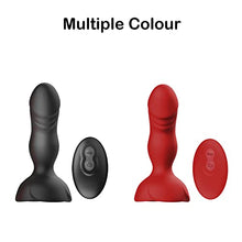 Load image into Gallery viewer, Anal Vibrator, Butt Plug Sex Toys Rose Sex Stimulator for Women, Vibrating Butt Anal Plugs, Remote Control Buttplug Thruster Massage Vibrator with 10 Modes, Waterproof Silicone SM Toy Black (Black)
