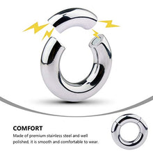 Load image into Gallery viewer, Healifty Penis Rings Delay Stainless Steel Lock Ring Men Delay Ejaculation Penis Ring Penis Restraint Supplies for Adult Men
