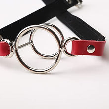 Load image into Gallery viewer, Lock Double Ring Iron Ring Mouth Plug, Male and Female Adult Couples BDSM Sex bite Gag, Bondage Constraint Toys
