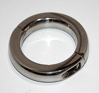 Hell's Couture, Loopy Smooth Steel Cock Ring, Half Split Male Ring for Harder and Longer Lasting Erections