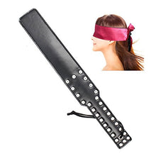 Load image into Gallery viewer, feifanmall 2 Bondage Blindfold Eye Mask with Under the Bed Restraints System Bondage SM Sex Toy Leather Rivet Studs Paddle Hand Slapper Spanking Paddle
