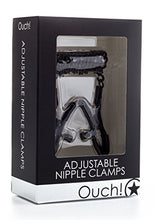 Load image into Gallery viewer, Ouch! Adjustable Nipple Clamps, Black
