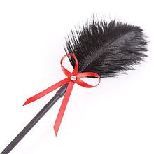 Load image into Gallery viewer, 2 Bondage SM Sex Toy Set Blindfold Eye Mask Handcuffs Feather Whip Floggers Feather Tickler Leather Paddle Hand Slapper
