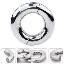 Load image into Gallery viewer, Magnetic Rings Stainless Steel Cock Rings Scrotal Bound Glans Ring Erection Enhancing Rings Bondage Ring Toys (50B)
