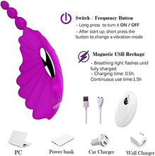 Load image into Gallery viewer, Clitoris Vibrator, Vibrant Couple Sex Stimulation Vibrator, Remote Control, Control Vibrator, Wearable Motor Vibrator with 10 Vibration Modes Waterproof Remote Control Butterfly
