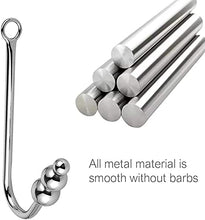 Load image into Gallery viewer, Anal Plug, Anal Hook with 3 Balls Metal Anal Dilator Kit, Butt Plug Fetish Bondage Hook Adult Sex Toys &amp; Games Anal Hook for Women Lovers &amp; Couples
