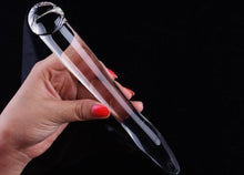 Load image into Gallery viewer, UZZO 2014 New arrival 20cm alternative flirting tool smooth and exquisite glass anal plug
