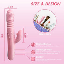 Load image into Gallery viewer, HUIKDY Thrusting Dildo Rabbit Vibrator for Women, Vibrator Adult Sensory Toys G Spot Sex Toy with 3 Telescopic &amp; 10 Vibration Modes, Adult Sex Toys with Quiet Dual Motors for Couples or Solo Sex
