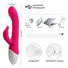 Load image into Gallery viewer, Rabbit Vibrator with Heating Function Rose Sex Toys for Clitoris G-spot Stimulation,Dual Motor Stimulator for Women or Couple Fun Waterproof Dildo Vibrator with 16 Powerful Vibrations
