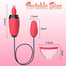 Load image into Gallery viewer, Electric Clitoral Vagina Vacuum Pussy Pump for Women, Clit Licker Sucker Toy G Spot Stimulator with 6 Suction 10 Licking Vibrating Modes, Nipple Breast Suckers Adult Sex Toys for Couples Pleasure Sex
