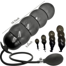 Load image into Gallery viewer, tatabanman Inflatable Anal PlugSilicone Expandable Butt Plug (Discreet Packing), Black
