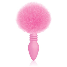 Load image into Gallery viewer, Sexy Gift Set of Shades, Small Jelly Silicone, Gradient Dong, Emerald and Icon Brands Cottontails, Silicone Bunny Tail Butt Plug, Ribbed Pink
