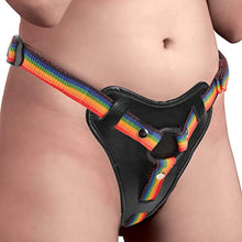 Load image into Gallery viewer, Strap U Rainbow Harness w/Silicone O-Rings (AG996)
