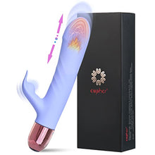 Load image into Gallery viewer, Eupher Pulsating Rabbit Vibrator for Women, Magnetic Rechargeable G Spot Clitoral Dildo Vibrator with 107? Heating &amp; 9 Thrust Pulsating &amp; 9 Vibrating &amp; 3 Hitting Vaginal Anal Stimulator Adult Sex Toy
