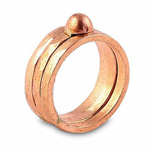 Load image into Gallery viewer, Best Price Copper Hammered Ring Wedding Engagement Ring For Men &amp; Women
