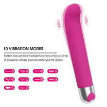 Load image into Gallery viewer, Fast Receive Quiet 10 Speeds Personal Bullet Rod Silicone Toys Powerful Mini Stick for Women Pleasure, Waterproof Bullet Tool Electric Play Handheld Pocket Travel Bullet Tool (Rose Red1)
