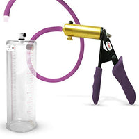 LeLuv Ultima Purple Premium Penis Pump with Ergonomic Grips and Silicone Hose | 9