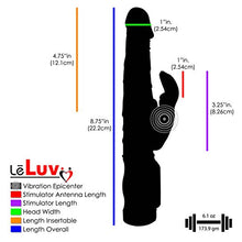 Load image into Gallery viewer, LeLuv Rabbit Vibrator Slim Bunny Purple Bundle with Mini Bullet
