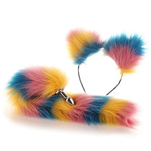 Load image into Gallery viewer, Cosplay Accessory Set of Fox Tail with Smooth Touch Metal Butt Plug Anus Sex Toys and Neck Collar (Color : Collar)
