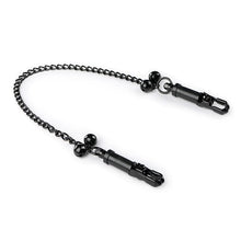 Load image into Gallery viewer, Sexy Nipple Clamps with Chain, Labia Clitoris Nipple Clips for Women Men Pleasure, Nipple Clamps Non Piercing Nipple Toys for Own Use or Flirting (Black-C)
