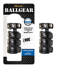 Load image into Gallery viewer, Nasstoys - Ballgear Cock Strap with Sheath - Black
