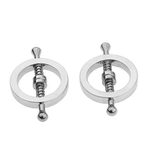 Load image into Gallery viewer, 2/4 PCs Stainless Steel Nipple Clamps, Fake Nipple Rings Non Piercing, Nipple Clamps Sexual Pleasure, Nipple Toys for Couple Flirting or Own Use (A+B)
