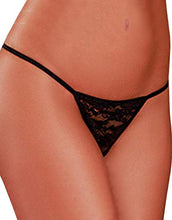 Load image into Gallery viewer, Magic Silk Essentials Lace G-String, Black, One Size
