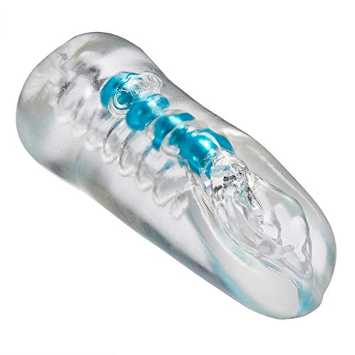 Cloud 9 Novelties Pocket Pussy and Ass Stroker Masturbator with Drying Bag (Clear)