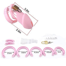 Load image into Gallery viewer, Silicone Chastity for Men Breathable Chastity Device, Cock cage Chastity Devices Lightweight Sexual Wellness Pink
