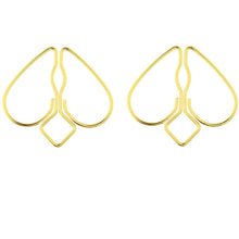 Load image into Gallery viewer, Heart-shaped Nipple Clamps with Chain, Adjustable Breast Clamps for Women Men Pleasure, Nipple Clamps Non Piercing Nipple Rings for Own Use or Flirting with Couple (Gold+Chain)
