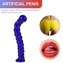 Load image into Gallery viewer, Yustery Glass Artificial Pleasure Wand Masturbation Masturbation Toy Anal Plug Fake Dildos
