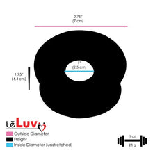 Load image into Gallery viewer, LeLuv Maxi Blue Plus Vacuum Gauge Penis Pump Bundle with Soft Black TPR Seal &amp; 4 Sizes of Constriction Rings 9 inch x 2.25 inch Cylinder
