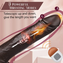 Load image into Gallery viewer, Thrusting Dildo Vibrator for Women, 9.2&quot; Vibrating Dildo for G Spot Anal Play with 3 Thrusting &amp; 5 Vibration, Realistic Thrusting Vibrator Sex Toy for Women with Remote(Brown)
