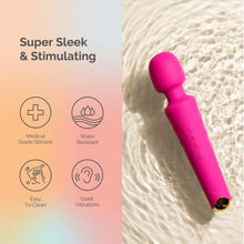 Load image into Gallery viewer, [Premium Personal Water Resistant Vibrators] - 20 Patterns &amp; 8 Intensity - Rechargeable [6 Hour Run Time] Wand - Sexual Vibrator for Her | Adult Toys for Pleasure | Wand Massager Vibrator (Hot Pink)
