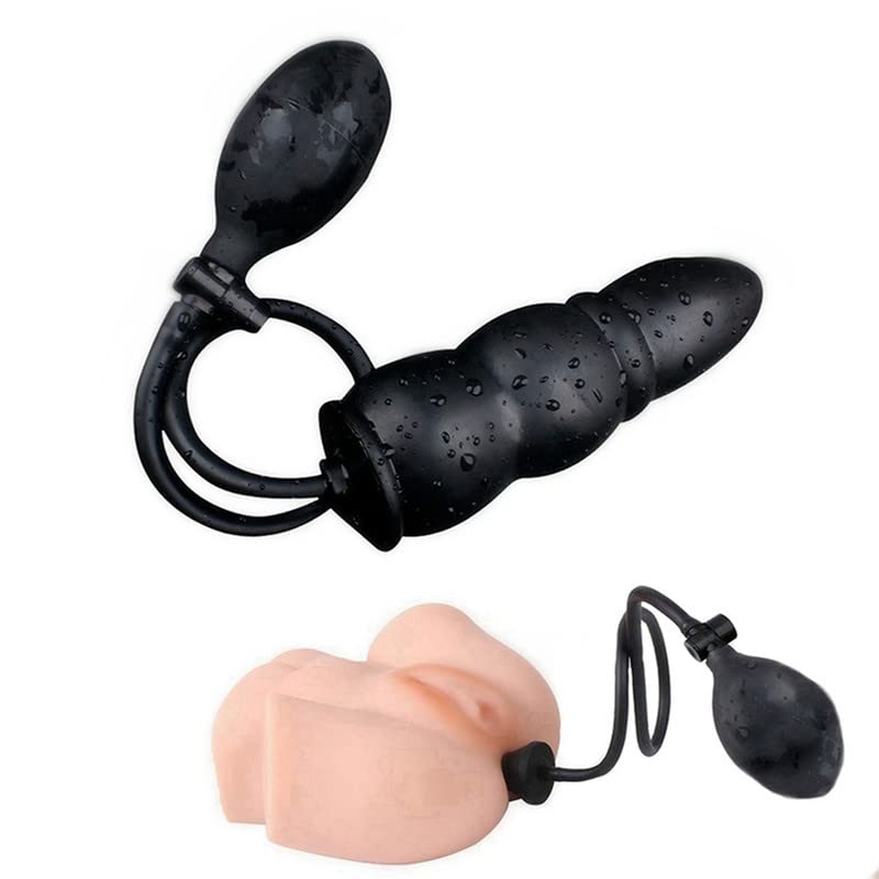 Simple Operation Manual Exhaust Black High Toughness Memorable Soft Silicone Realistic Classic Dick Plug's Unisex