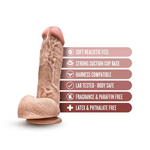 Load image into Gallery viewer, Blush Dr. Skin Realistic 8.5 Inch Long 2 Inch Thick Dildo with Suction Cup Base &amp; Balls Realistic Dildo Soft Real Feel Female Sex Toy Dildo for Beginners Women Men Couples Adult Sex Toy
