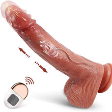 Load image into Gallery viewer, Realistic Dildo Vibrator for Women, 9.8&quot; Vibrating Dildo for G Spot Dildo with 3 Thrusting &amp; 5 Vibration Sex Toy for Women and Man Adult Sex Toys for Couple
