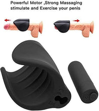 Load image into Gallery viewer, Men&#39;s Penis Glans Trainer Massager Silicone Vibrator Toy delay Men&#39;s Penis Head Vibrator Trainer Sex Toy
