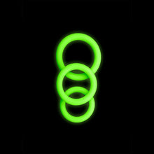 Load image into Gallery viewer, Shots Ouch 3 pc Cock Ring Set - Glow in The Dark
