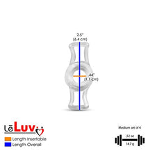 Load image into Gallery viewer, 2.25&quot; x 9&quot; Good EasyOp Black Bgrip Penis Pump Ball Grip with Clear Graduated Cylinder/Clear Collapse-Resistant Hose + 4X .44&quot; Constriction Rings
