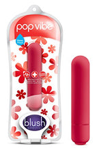 Load image into Gallery viewer, Blush Vive Pop Vibe - Waterproof 10 Function Rumbly Micro Vibrator - Satin Smooth Texture - Travel Sized Pocket Vibe, Sensual Massager for Women - Cherry Red
