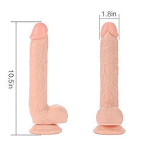 Load image into Gallery viewer, Comfywnad Realistic Penis Dildo with Balls, Flesh, 19.2 Ounce
