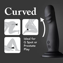 Load image into Gallery viewer, Blush Amsterdam - 6.5 Inch Ultrasilk Smooth Puria Silicone Vibrating G Spot P Spot Dildo - 10 RumbleTech Vibration Modes - Waterproof Rechargeable Harness Compatible Suction Cup Vibrator for Him Her
