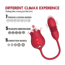 Load image into Gallery viewer, The Rose Toy for Women - Rose Vibrator, Rose Lick Sucking Toy, Clitorial Suction Toy for Women, Rose Vibrant Licker Clitoral Stimulator Tongue Licking Insertion G-spot Massager
